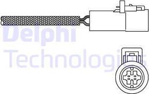 Delphi ES20014 - Лямбда-зонд, датчик кислорода autodif.ru