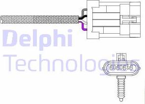 Delphi ES20023-12B1 - Лямбда-зонд, датчик кислорода autodif.ru