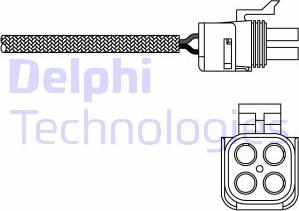 Delphi ES20290-12B1 - Лямбда-зонд, датчик кислорода autodif.ru