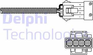 Delphi ES20255-12B1 - Лямбда-зонд, датчик кислорода autodif.ru