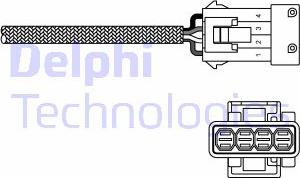 Delphi ES20230-12B1 - Лямбда-зонд, датчик кислорода autodif.ru