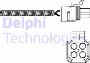 Delphi ES20273-12B1 - Лямбда-зонд, датчик кислорода autodif.ru