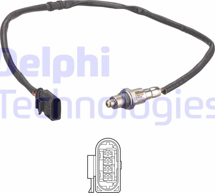 Delphi ES21193-12B1 - Лямбда-зонд, датчик кислорода autodif.ru