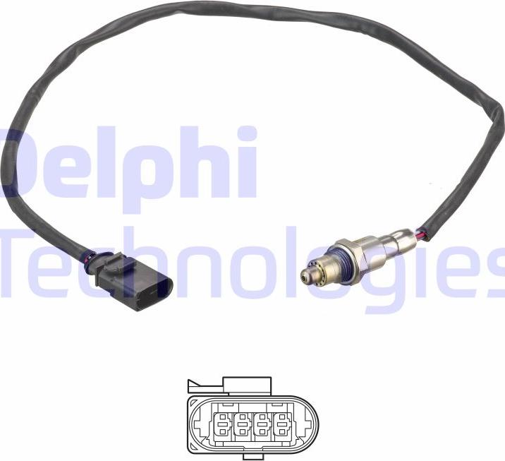 Delphi ES21192-12B1 - Лямбда-зонд, датчик кислорода autodif.ru