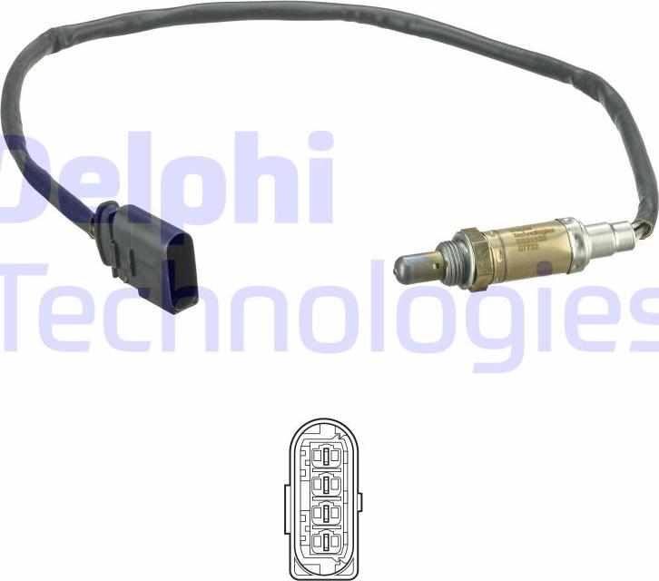 Delphi ES21120-12B1 - Лямбда-зонд, датчик кислорода autodif.ru