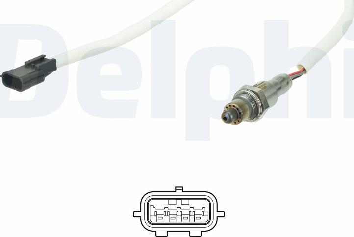 Delphi ES21214-12B1 - Лямбда-зонд, датчик кислорода autodif.ru