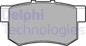 Delphi LP948 - Тормозные колодки, дисковые, комплект autodif.ru