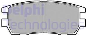 Delphi LP954 - Тормозные колодки, дисковые, комплект autodif.ru