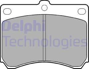 Delphi LP935 - Тормозные колодки, дисковые, комплект autodif.ru