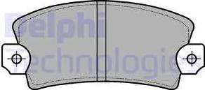 Delphi LP56 - Тормозные колодки, дисковые, комплект autodif.ru