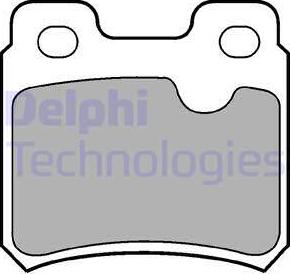 Delphi LP586 - Тормозные колодки, дисковые, комплект autodif.ru