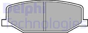Delphi LP527 - Тормозные колодки, дисковые, комплект autodif.ru