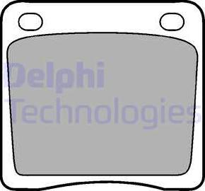 Delphi LP65 - Тормозные колодки, дисковые, комплект autodif.ru