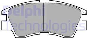 Delphi LP633 - Тормозные колодки, дисковые, комплект autodif.ru