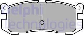 Delphi LP624 - Тормозные колодки, дисковые, комплект autodif.ru