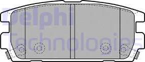 Delphi LP1930 - Тормозные колодки, дисковые, комплект autodif.ru