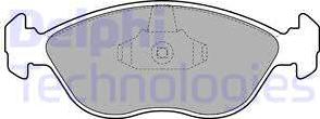 Delphi LP1443 - Колодки тормозные дисковые задние autodif.ru