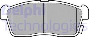 Delphi LP1442 - Тормозные колодки, дисковые, комплект autodif.ru