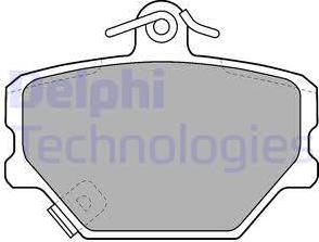 Delphi LP1465 - Тормозные колодки, дисковые, комплект autodif.ru