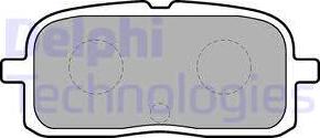 Delphi LP1550 - Тормозные колодки, дисковые, комплект autodif.ru