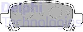 Delphi LP1509 - Тормозные колодки, дисковые, комплект autodif.ru
