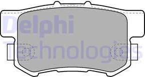 Delphi LP1507 - Тормозные колодки, дисковые, комплект autodif.ru