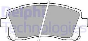 Delphi LP1663 - Тормозные колодки, дисковые, комплект autodif.ru