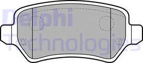 Delphi LP1681 - Тормозные колодки, дисковые, комплект autodif.ru