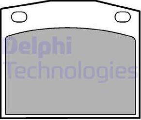 Delphi LP118 - Тормозные колодки, дисковые, комплект autodif.ru