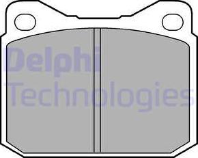 Delphi LP117 - Тормозные колодки, дисковые, комплект autodif.ru
