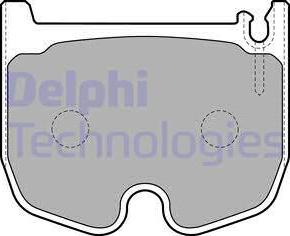 Delphi LP1841 - Тормозные колодки, дисковые, комплект autodif.ru