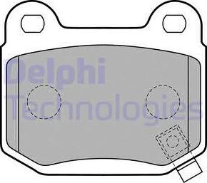 Delphi LP1839-18B1 - Тормозные колодки, дисковые, комплект autodif.ru