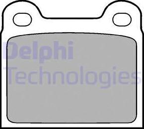Delphi LP18 - Тормозные колодки, дисковые, комплект autodif.ru