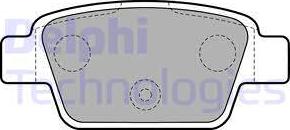 Delphi LP1719 - Колодки тормозные дисковые, комплект autodif.ru