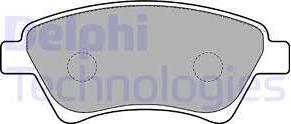 Delphi LP1730 - Тормозные колодки, дисковые, комплект autodif.ru