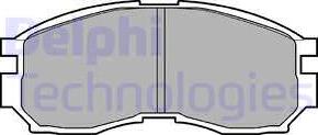Delphi LP803 - Тормозные колодки, дисковые, комплект autodif.ru