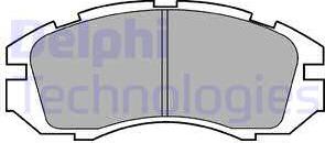 Delphi LP813 - Тормозные колодки, дисковые, комплект autodif.ru