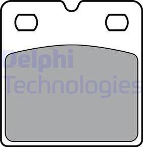Delphi LP3405 - Тормозные колодки, дисковые, комплект autodif.ru