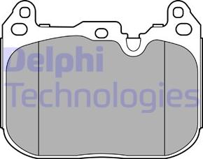 Delphi LP3597 - Тормозные колодки, дисковые, комплект autodif.ru