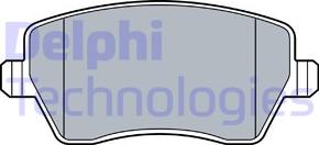 Delphi LP3551 - Тормозные колодки, дисковые, комплект autodif.ru