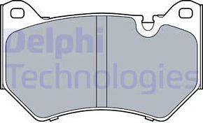 Delphi LP3511 - Тормозные колодки, дисковые, комплект autodif.ru