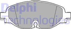 Delphi LP3584 - Тормозные колодки, дисковые, комплект autodif.ru
