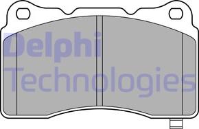 Delphi LP3575 - Тормозные колодки, дисковые, комплект autodif.ru