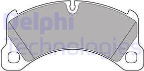 Delphi LP3193 - Тормозные колодки, дисковые, комплект autodif.ru