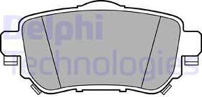 Delphi LP3145 - Тормозные колодки, дисковые, комплект autodif.ru