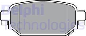 Delphi LP3393 - Тормозные колодки, дисковые, комплект autodif.ru