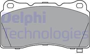 Delphi LP3362 - Тормозные колодки, дисковые, комплект autodif.ru