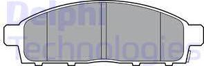 Delphi LP3313 - Тормозные колодки, дисковые, комплект autodif.ru