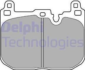 Delphi LP3259 - Тормозные колодки, дисковые, комплект autodif.ru