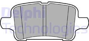 Delphi LP3218 - Тормозные колодки, дисковые, комплект autodif.ru